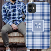 Tartan - Bleu foncé à clair - Téléphone
