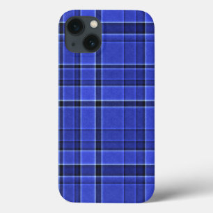 Coques Pour iPhone Tartan bleu plaid