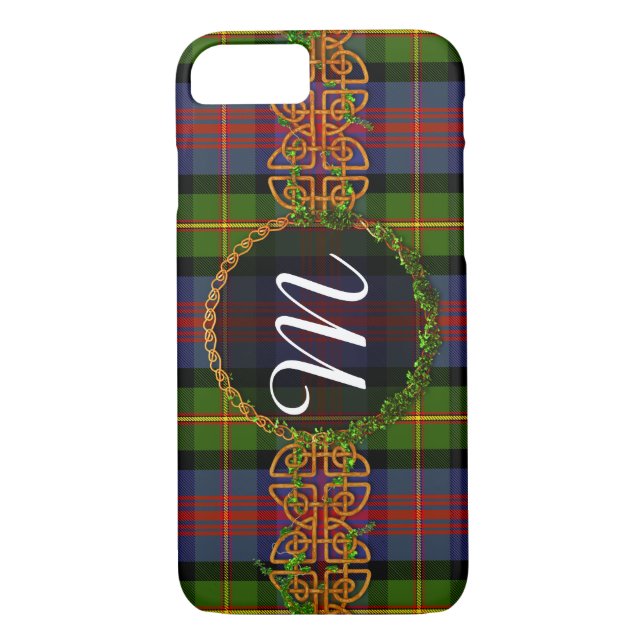 Coques Case-Mate iPhone Tartan de MacLennan de monogramme (Dos)