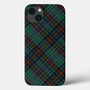 Case-Mate iPhone Case Tartan en bleu, orange, vert