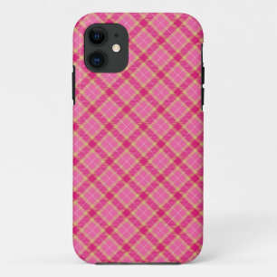 Coques Pour iPhone Tartan fuchsia