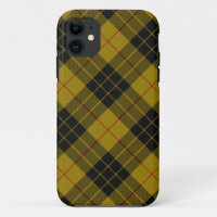 tartan MacLeod jaune plaid noir