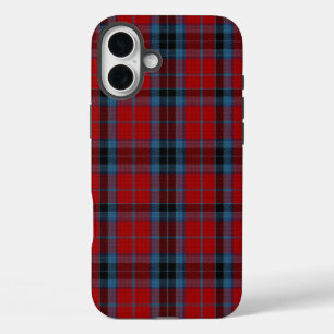 Coques iPhone 16 Plus Tartan MacTavish rouge et bleu plaid