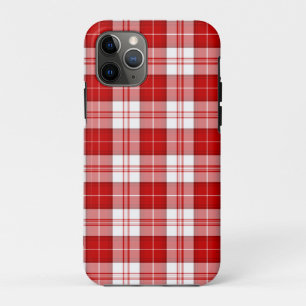 Case-Mate iPhone Case Tartan Menzies rouge et blanc à carreaux