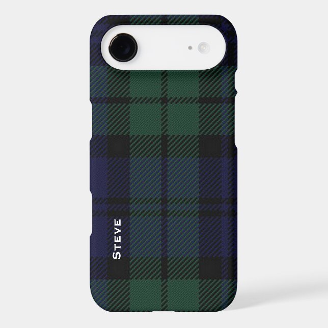 Coques Case-Mate iPhone Tartan noir (Verso)