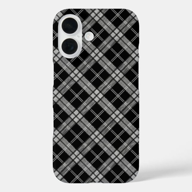 Coques Case-Mate iPhone Tartan noir (Verso)