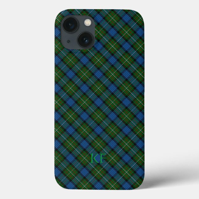 Coques Case-Mate iPhone Tartan officiel Fergusson avec monogramme / nom (Verso)