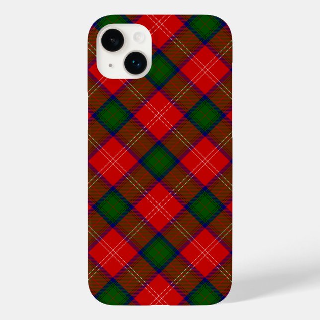 Coques Case-Mate iPhone Tartan rouge de Chisholm (Verso)