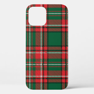 Case-Mate iPhone Case Tartan traditionnel : motif plaid rouge-vert.