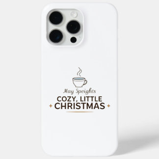 Coque iPhone 15 Pro Max Tasse de café de Noël cosy pour iPhone 15 Pro mini