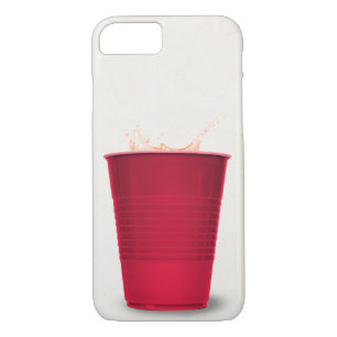 Coque Case-Mate Pour iPhone tasse de fête rouge avec boisson