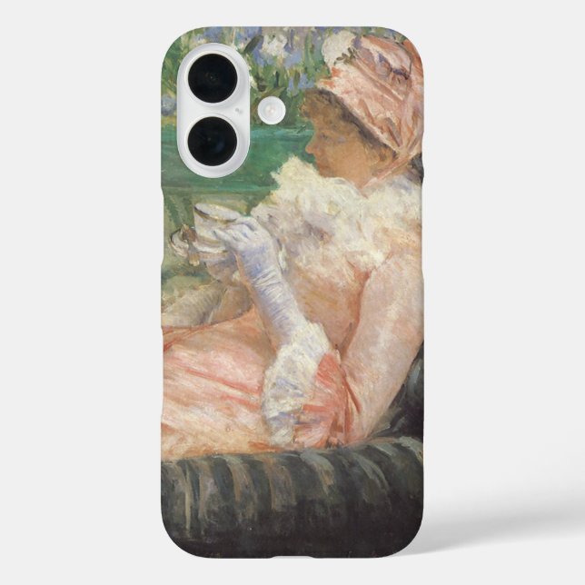 Coques Case-Mate iPhone Tasse de thé de Mary Cassatt, impressionnisme Vint (Verso)