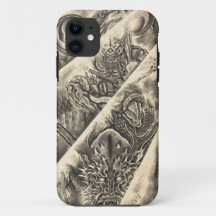 Coque Case-Mate Pour iPhone Tatouage japonais vintage classique frais d'encre
