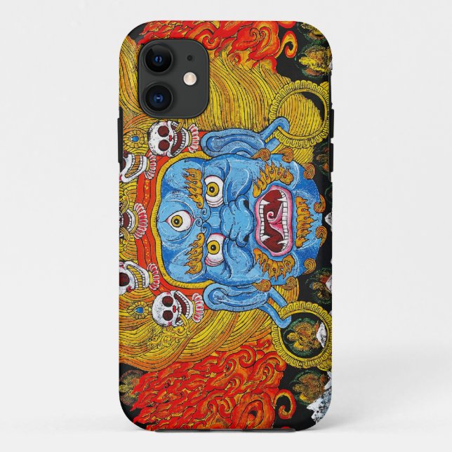 Coques Case-Mate iPhone tatouage oriental de thangka-démon Cool (Dos)