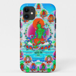 Coques Pour iPhone Tatouage tibétain oriental frais Tara de vert de