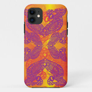 Coque iPhone 11 Tatouage tribal d'oiseau