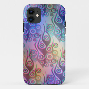 Coque Case-Mate Pour iPhone Tattoo flammes & cercles motif + votre backgr.