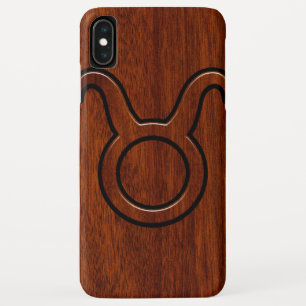 Coque Case-Mate Pour iPhone Taurus Zodiac Connexion en acajou comme imprimé