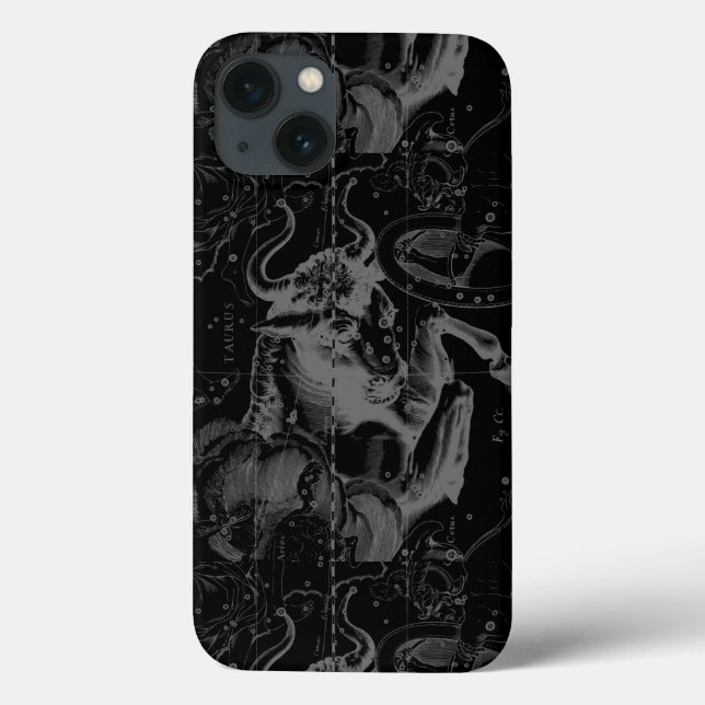 Coques Case-Mate iPhone Taurus Zodiac Constellation Hevelius circa 1690 (Verso)