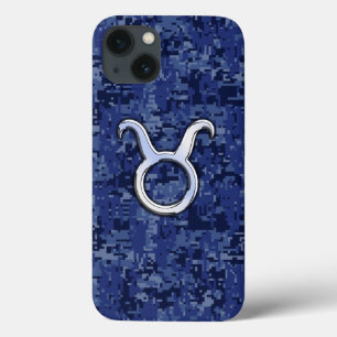 Coques Pour iPhone Taurus Zodiac sur Camion numérique bleu marine