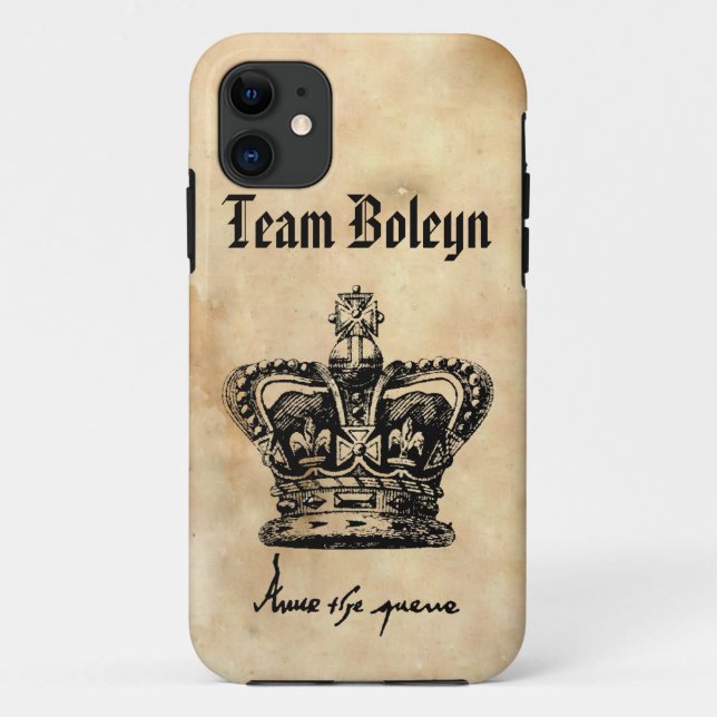 Coques Case-Mate iPhone Team Boleyn - La couronne et la signature d'Anne (Dos)