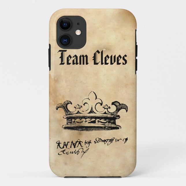 Coques Case-Mate iPhone Team Cleves - Anne of Cleves' Crown & Signature (Dos)