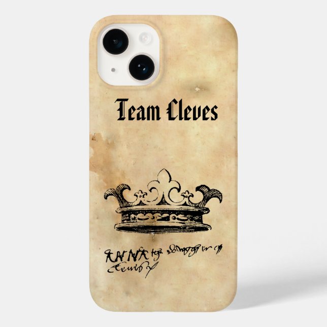 Coques Case-Mate iPhone Team Cleves - Anne of Cleves' Crown & Signature Ca (Verso)