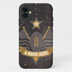 Case-Mate iPhone Case Team Sports Black & Gold Parties scintillant Colle