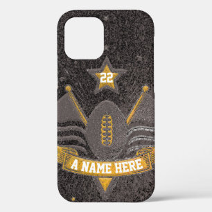 Case-Mate iPhone Case Team Sports Black & Gold Parties scintillant Colle
