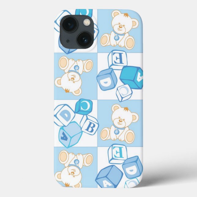 Coques Case-Mate iPhone Teddy bear check pattern (Verso)