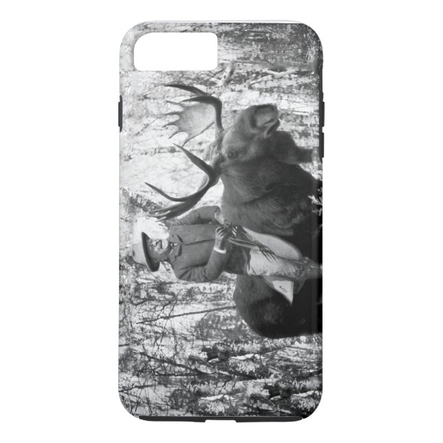 Coques Case-Mate iPhone Teddy Roosevelt montant une caisse d'orignaux de (Dos)