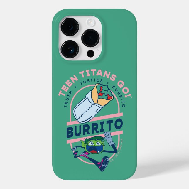 Coques Case-Mate iPhone Teen Titans Go ! Beast Boy "Truth Justice Burrito" (Verso)