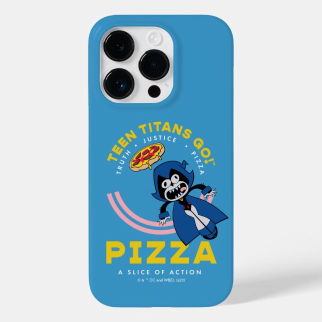 Coques Case-Mate iPhone Teen Titans Go ! Corbeau "Pizza de la Justice Véri (Verso)