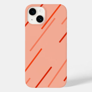 Coque Pour iPhone 14 teintes orange et rouge