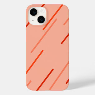 Coque Pour iPhone 14 teintes orange et rouge