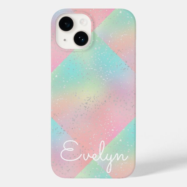 Coques Case-Mate iPhone Teinture à cravate pivotante pastel mignon rose tu (Verso)