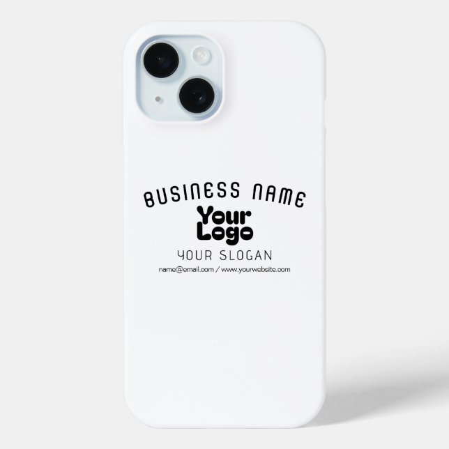 Coques Case-Mate iPhone Télécharger le logo Retro-Modern Blanc & Noir (mod (Verso)
