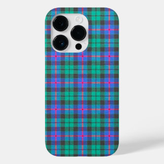 Coque Pour iPhone 14 Pro Téléphone Boîtier Plaid Tartan Morrison Vert Ancie