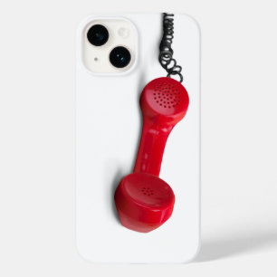 Coque Pour iPhone 14 Téléphone de l'ancienne école rouge