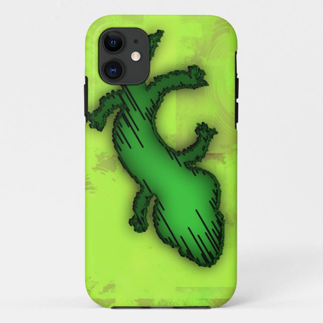 Coques Case-Mate iPhone Téléphone Green Lizard (Dos)