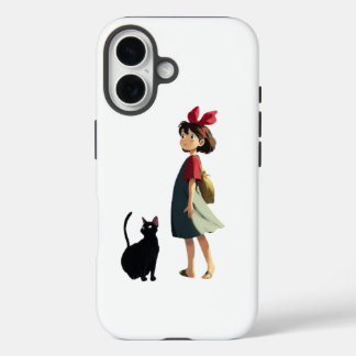 Coque Pour iPhone 16 Téléphone pour fille et chat