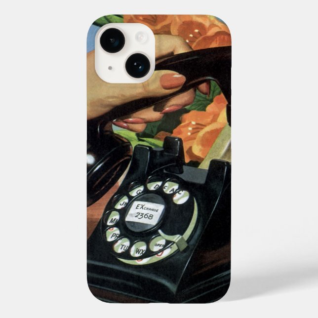 Coques Case-Mate iPhone Téléphone rétro avec cadran Rotary, affaires Vinta (Verso)