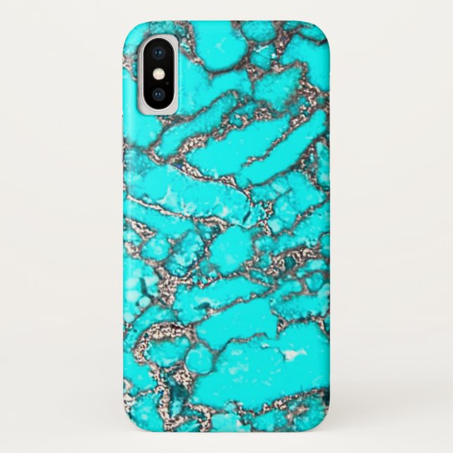 Coques Case-Mate iPhone Téléphone Turquoise Case 12 (Dos)