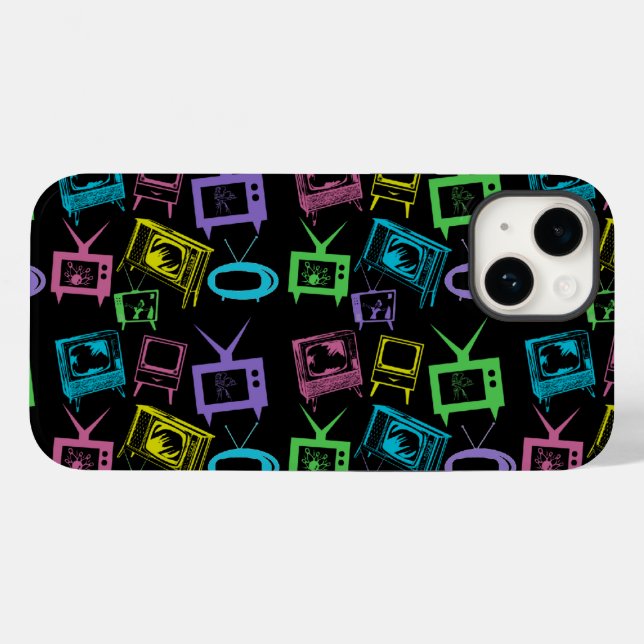 Coques Case-Mate iPhone Téléviseurs rétro (Verso (horizontal))