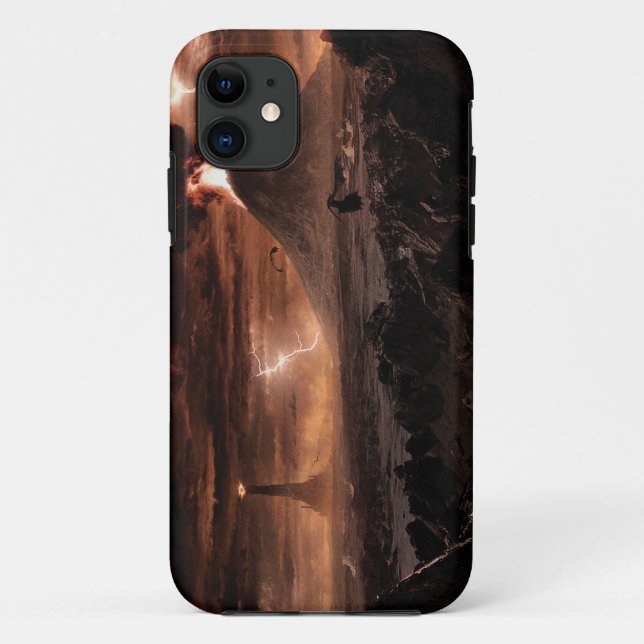 Coques Case-Mate iPhone Tempête de la foudre de Mordor (Dos)