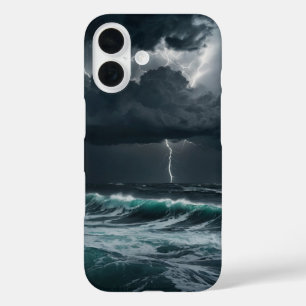 Coque Pour iPhone 16 Tempête sur la mer
