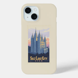 Coque Pour iPhone 15 Temple de Salt Lake   Salt Lake City, Utah