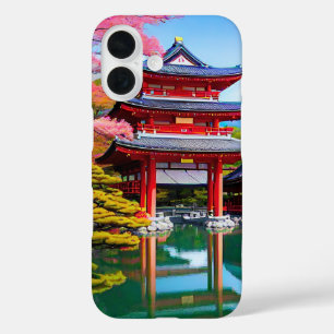Coque Pour iPhone 16 Temple japonais