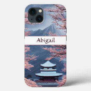 Case-Mate iPhone Case Temple japonais personnalisé, fleurs de cerisiers