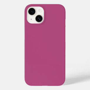 Coque Pour iPhone 14 Tendance Couleur rose pourpre Berry Minimaliste